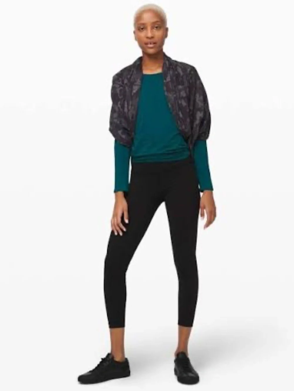 Lululemon Vinyasa Scarf Rulu Incognito Camo HTR Black NWT